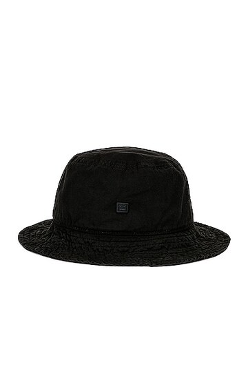 acne studios bucket hat in black