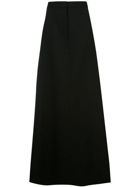 Vera Wang A-line maxi skirt in black