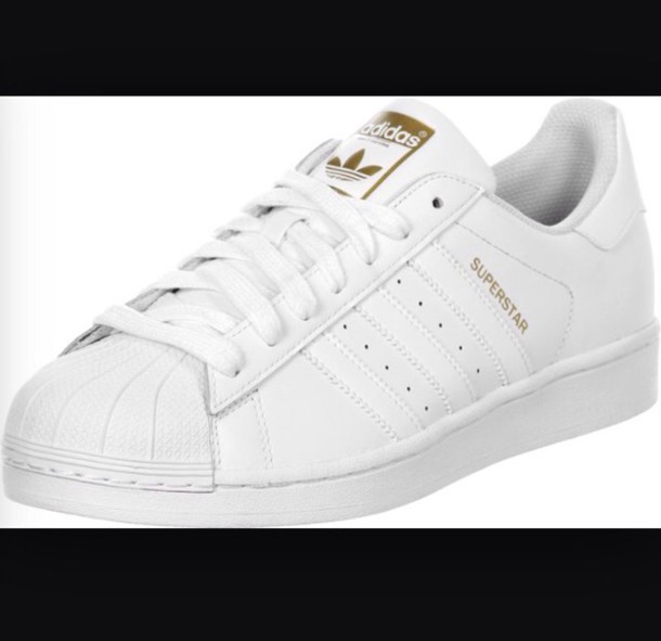 adidas all star white and gold