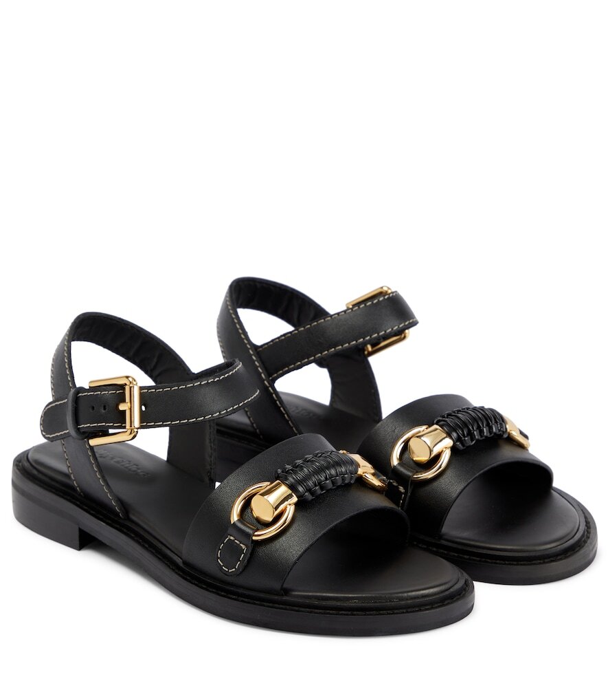 See By Chloé Lylia leather sandals in black