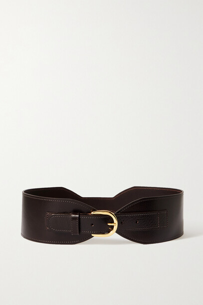 Black & Brown - + Net Sustain Lina Leather Waist Belt - Unknown