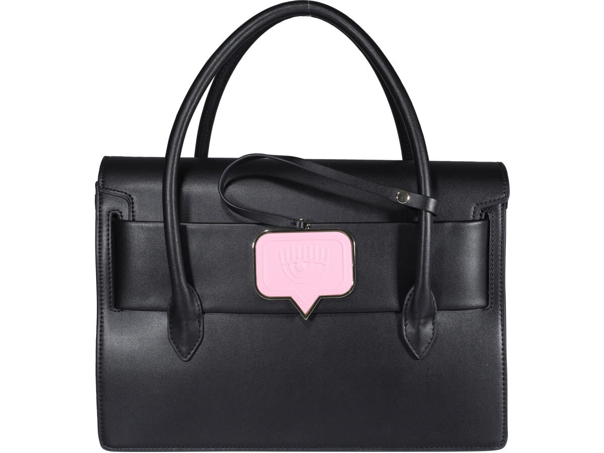Chiara Ferragni Eye Tag Bag in black