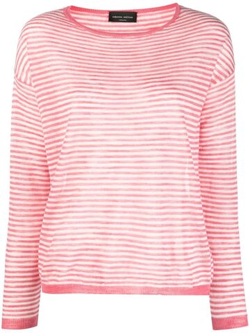 roberto collina long-sleeve cotton sweater - pink