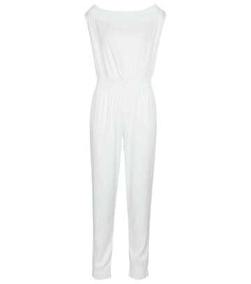 RtA Jael stretch-jersey jumpsuit in white