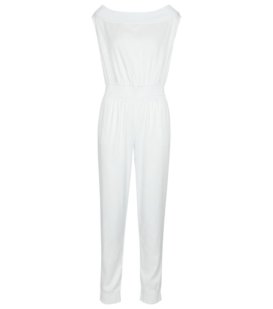 RtA Jael stretch-jersey jumpsuit in white