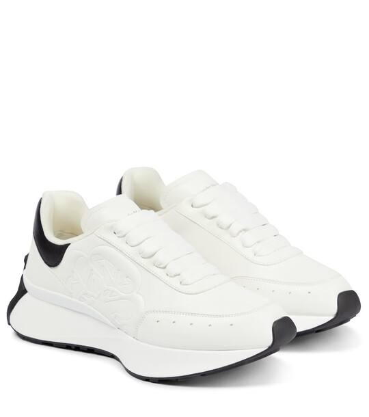 Alexander McQueen Sprint leather sneakers in white