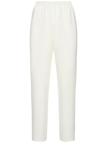 forte_forte ripstop fluid viscose straight pants in white