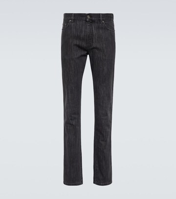 zegna straight jeans in black