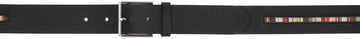 paul smith black signature stripe belt