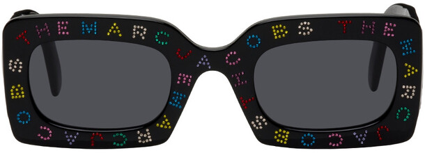 Marc Jacobs Black Crystal Logo Sunglasses