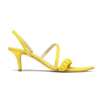 elleme stripy chouchou sandal in yellow