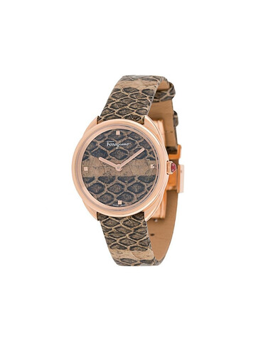 Salvatore Ferragamo Watches Cuir 30mm watch in brown