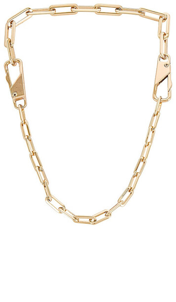 Jenny Bird Double Interlocked Chain Necklace in Metallic Gold