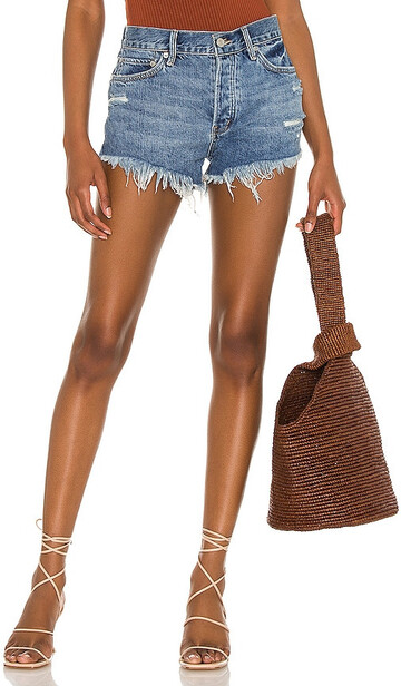 Free People Loving Good Vibrations Shorts in Blue in indigo