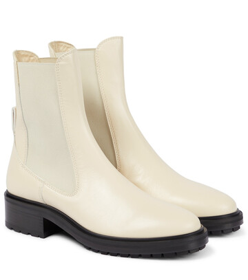 AeydÄ Chris leather Chelsea boots in beige