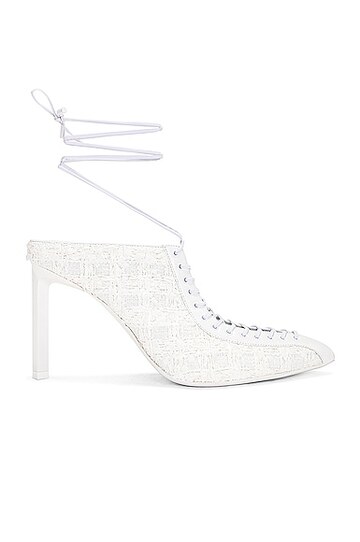 givenchy show lace up mule in white