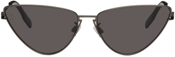 mcq gunmetal cat-eye sunglasses