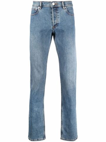 a.p.c. a.p.c. mid-rise slim-fit jeans - blue