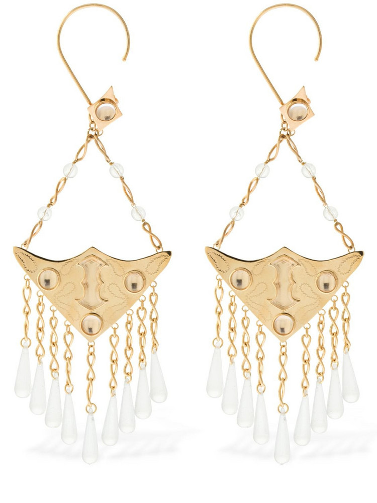 ETRO Ethnic Big Clip-on Earrings in gold