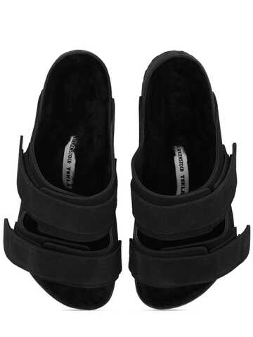 birkenstock tekla uji suede sandals in black