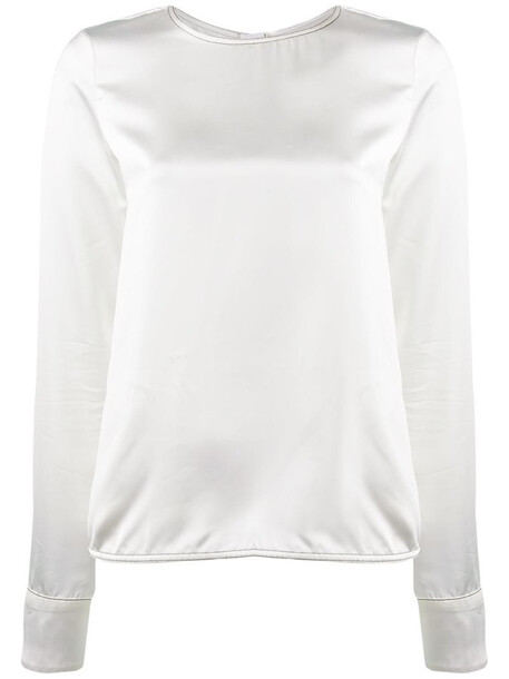 Marni crew neck blouse in white