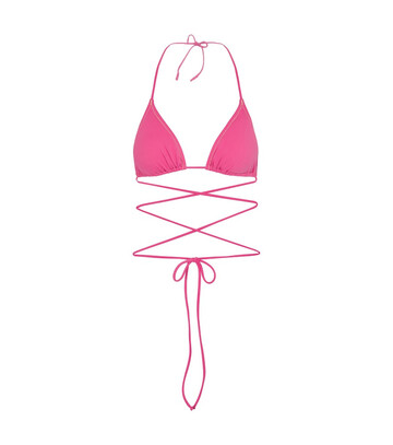 Reina Olga Miami triangle bikini top in pink