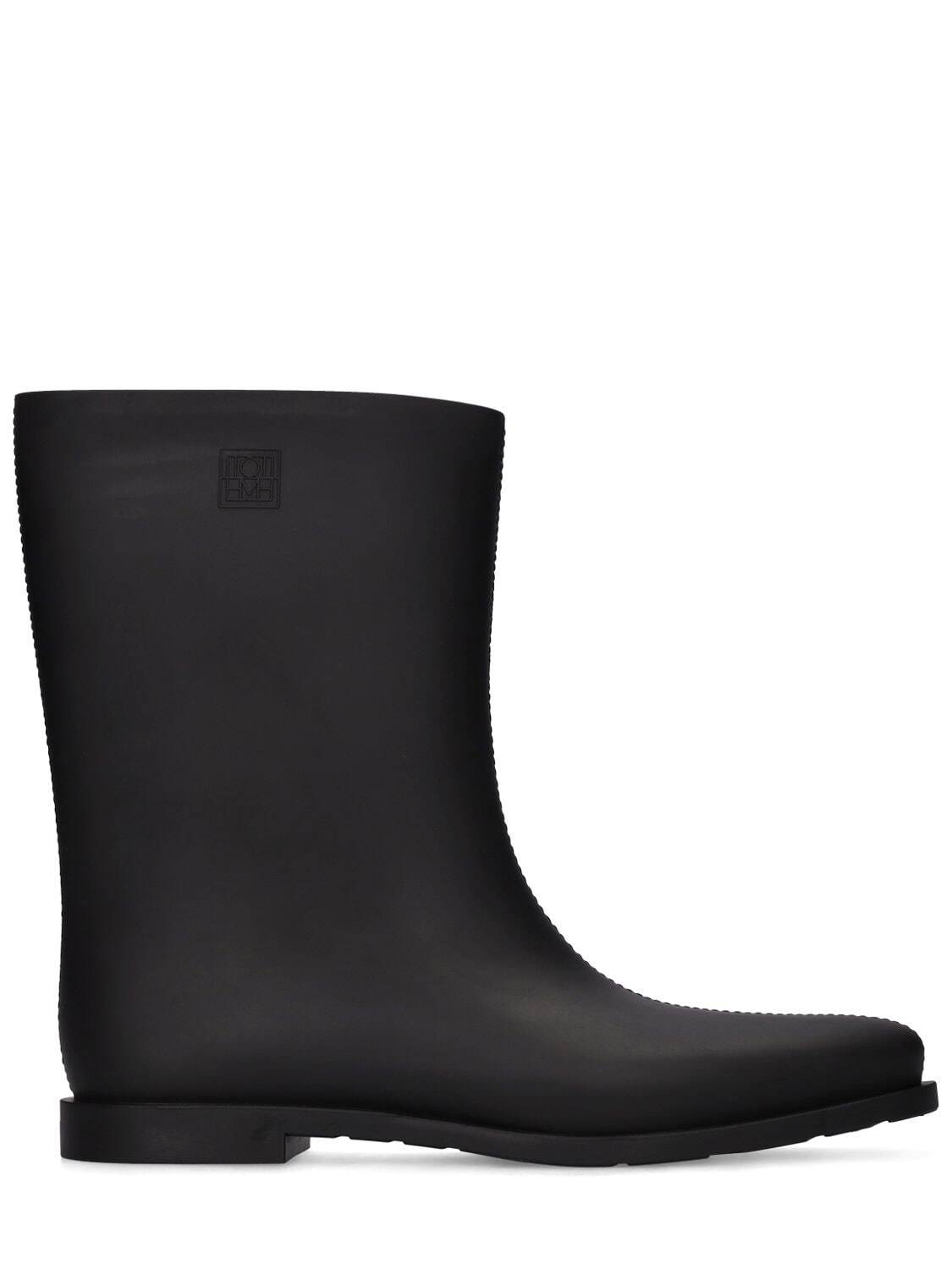 TOTEME 10mm The Rain Rubber Boots in black