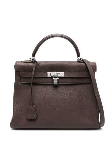 hermès 2008 pre-owned kelly handbag - brown