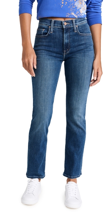 mother the mid rise rider ankle jeans right on! 24