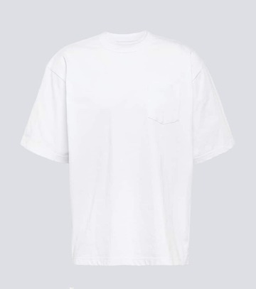 sacai cotton jersey t-shirt in white