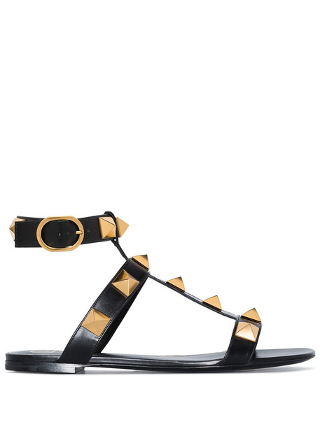 Valentino Garavani Roman Stud leather sandals - Black