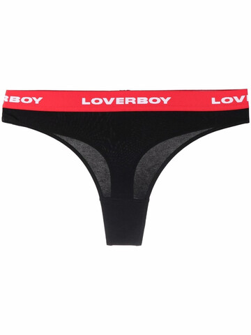charles jeffrey loverboy logo-band thong - black