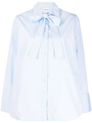 P.A.R.O.S.H. P.A.R.O.S.H. bow-detail cotton shirt - Blue
