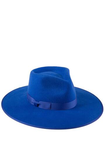 LACK OF COLOR Rancher Wool Hat in blue