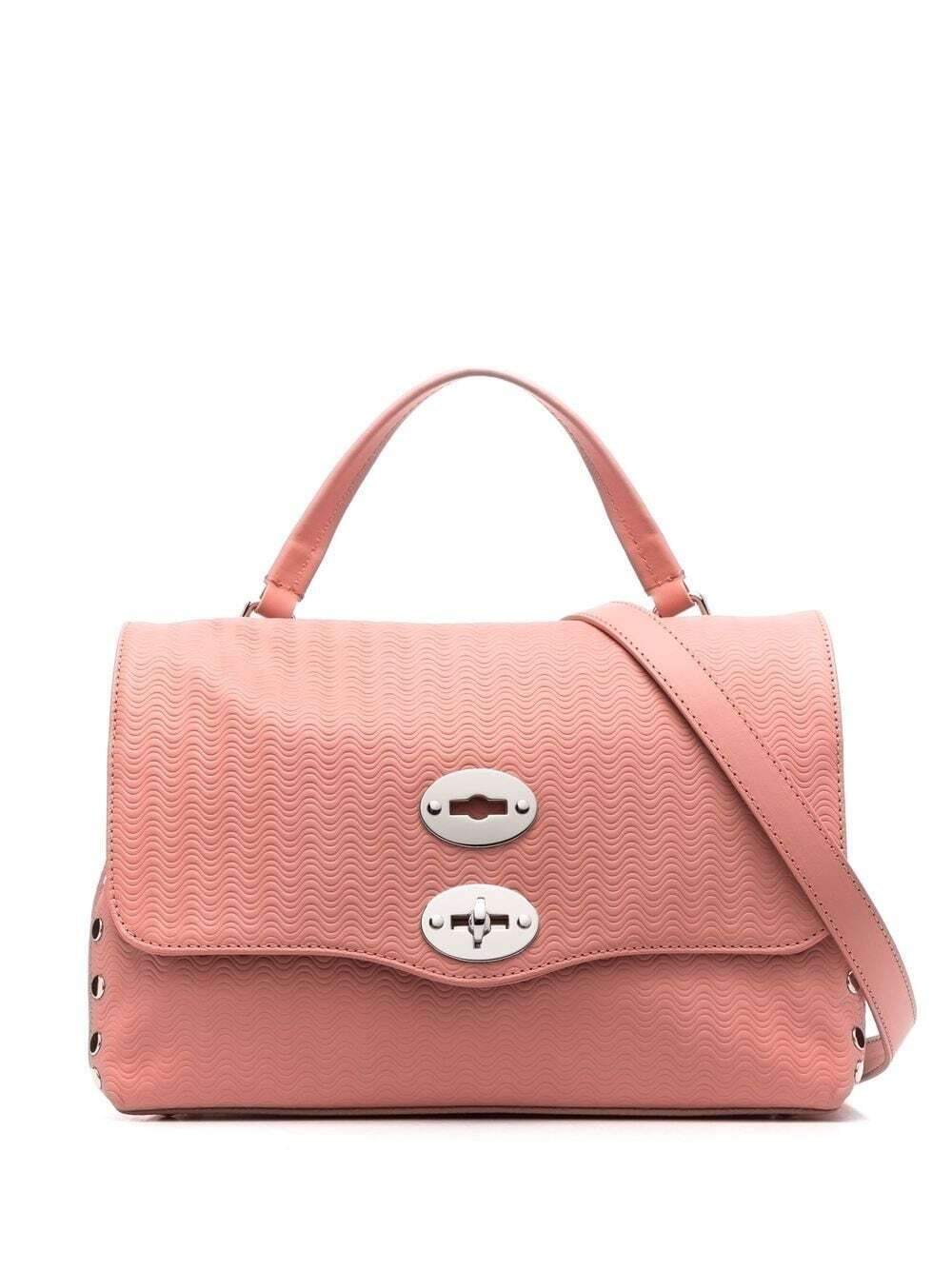 Zanellato Postina embossed-leather shoulder bag - Pink