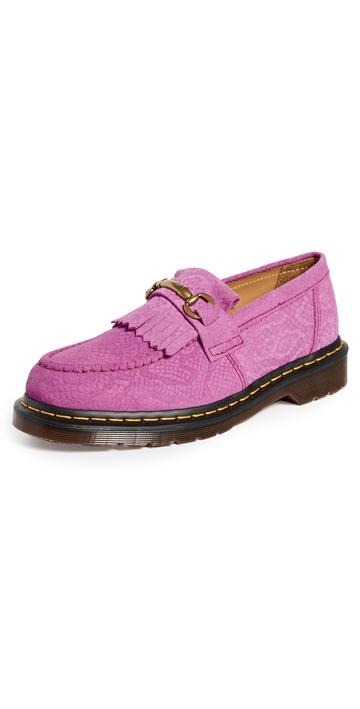 dr. martens adrian snaffle loafers thrift pink 7