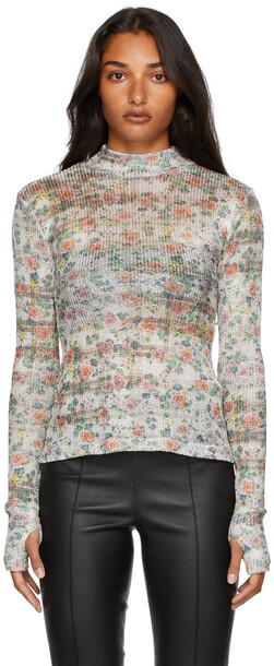低価格の Kijun Floral set skirt & Turtleneck Knit - Tシャツ 