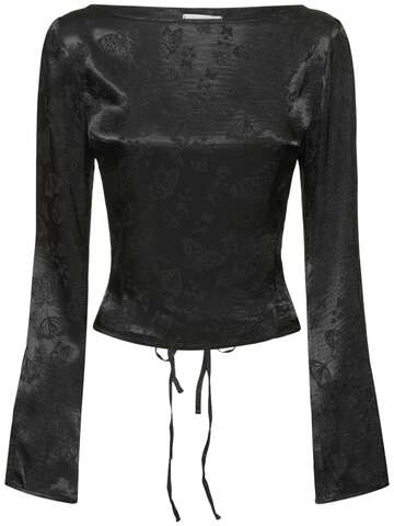 MUSIER PARIS Camila Jacquard Top in black