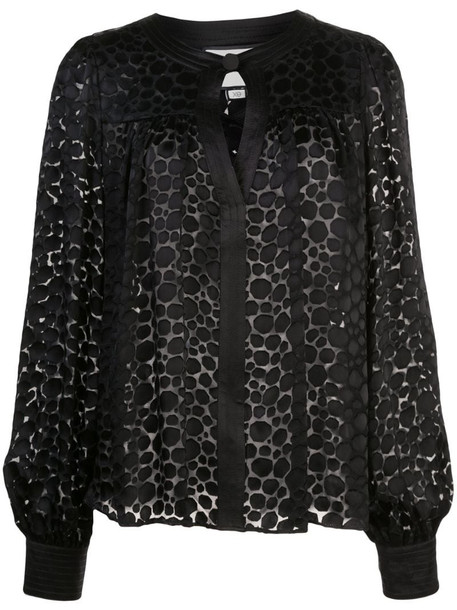 Alexis Rhida shape print blouse in black