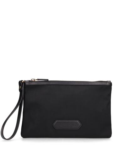 tom ford logo pouch in black