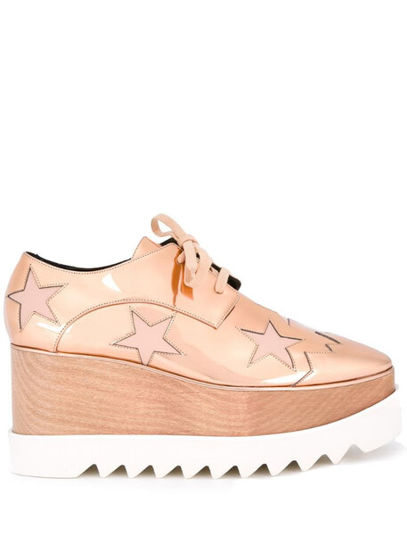 Stella McCartney Elyse star platform shoes in pink