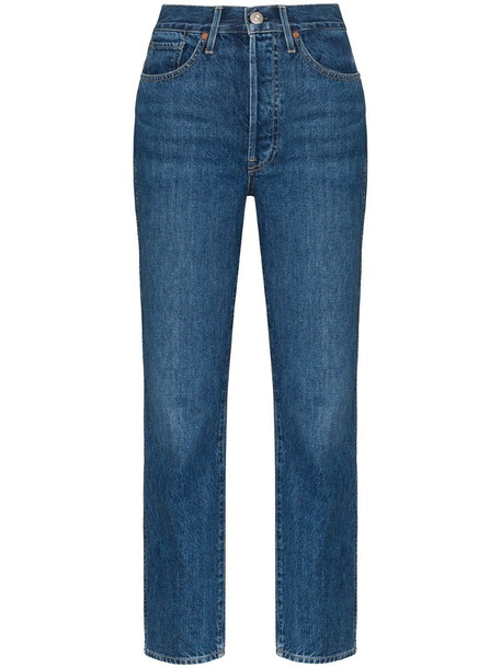 3x1 Claudia high-waisted slim fit jeans in blue