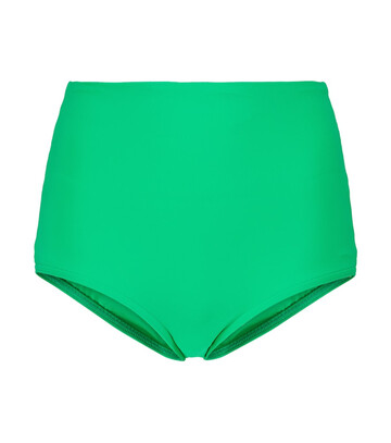 karla colletto basics high-rise bikini bottoms in green