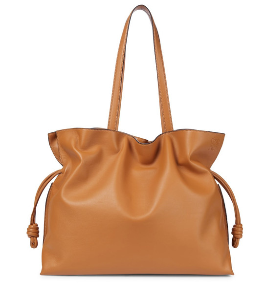 LOEWE Flamenco XL leather shoulder bag in brown