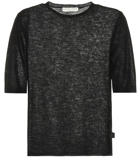 Bottega Veneta Cashmere T-shirt in black