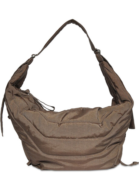 LEMAIRE Soft Nylon Canvas Shoulder Bag in brown