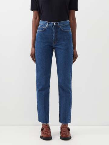 A.P.C. A.P.C. - High-rise Straight-leg Jeans - Womens - Mid Denim
