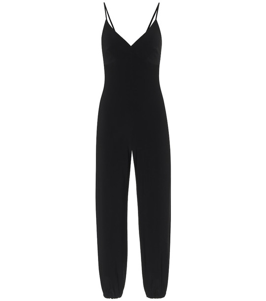 Norma Kamali Slip stretch-jersey jumpsuit in black