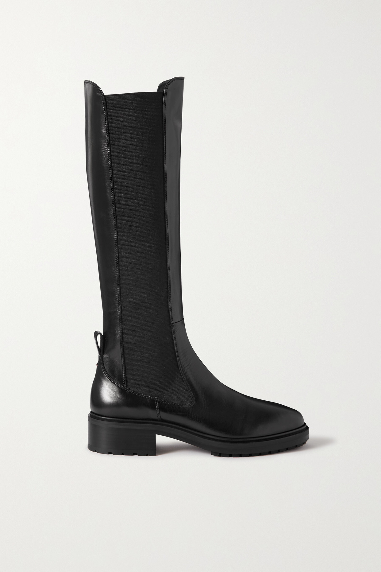 aeyde - Blanca Leather Knee Boots - Black