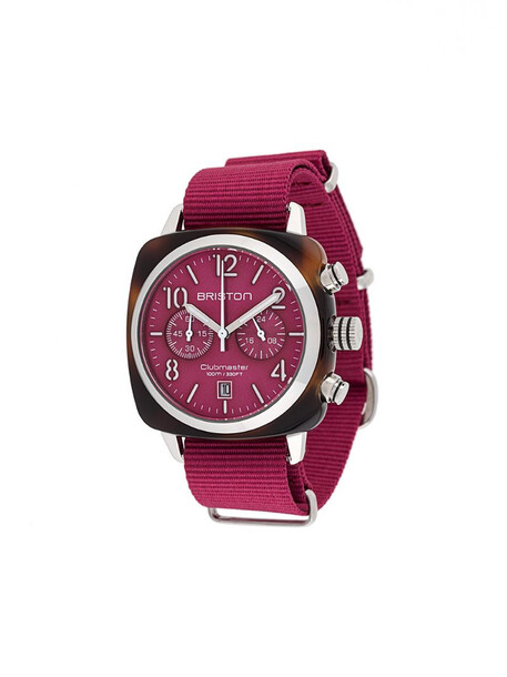 Briston Watches Clubmaster Classic 40mm watch in pink